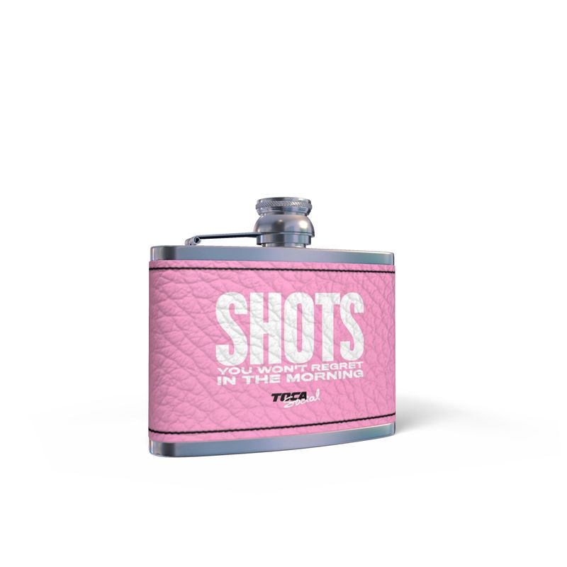 Hip Flask - Shots you won't regret (Pink)