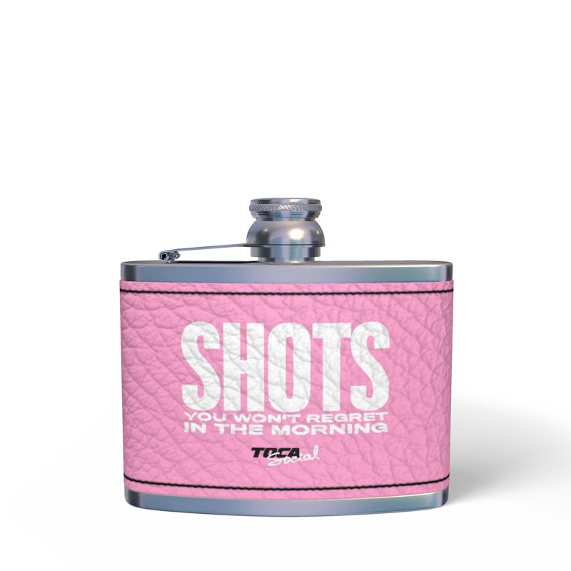 Hip Flask - Shots you won't regret (Pink)
